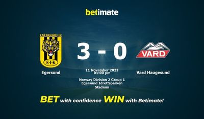 Egersund vs. Vard Haugesund Vorhersage, Quoten und Wetttipps 11.11.2023