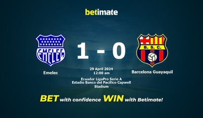Emelec gegen Barcelona Guayaquil Vorhersage, Quoten und Wetttipps 28.04.2024