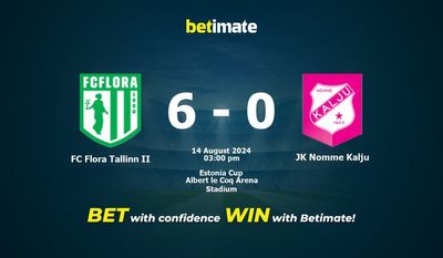 FC Flora Tallinn II gegen JK Nomme Kalju Vorhersage, Quoten und Wetttipps 14.08.2024