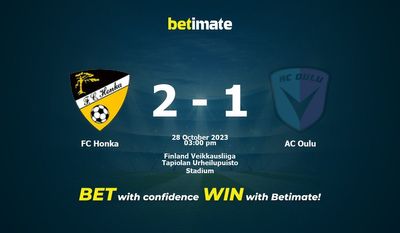 FC Honka vs. AC Oulu Vorhersage, Quoten & Wetttipps 28.10.2023