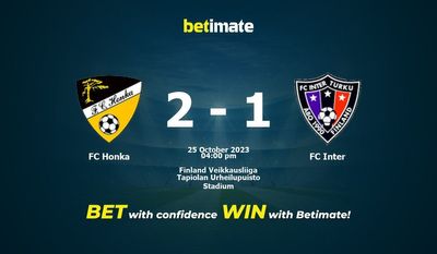 FC Honka vs. FC Inter Vorhersage, Quoten und Wetttipps 25.10.2023