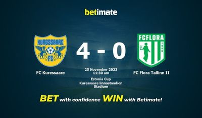 FC Kuressaare vs. FC Flora Tallinn II Vorhersage, Quoten & Wetttipps 25.11.2023