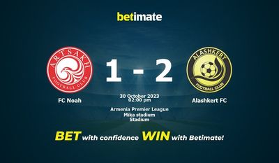 FC Noah vs. Alashkert FC Vorhersage, Quoten und Wetttipps 30.10.2023