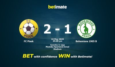 FC Pisek vs. Bohemians 1905 B – Vorhersage, Quoten & Wett-Tipps 16.05.2025