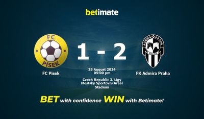 FC Pisek vs. FK Admira Prag – Prognose, Quoten und Wetttipps 28.08.2024