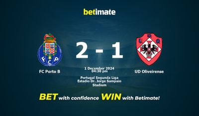 FC Porto B gegen UD Oliveirense Vorhersage, Quoten und Wetttipps 01.12.2024