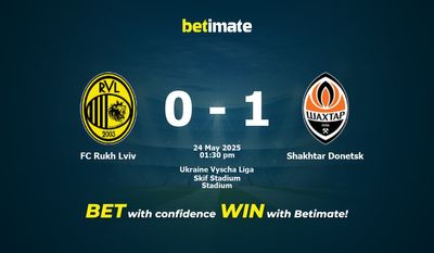 FC Rukh Lviv vs. Shakhtar Donetsk – Vorhersage, Quoten und Wett-Tipps – 24.05.2025