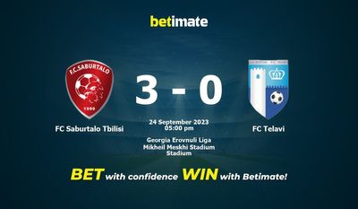FC Saburtalo Tiflis vs. FC Telavi Vorhersage, Quoten und Wetttipps 24.09.2023