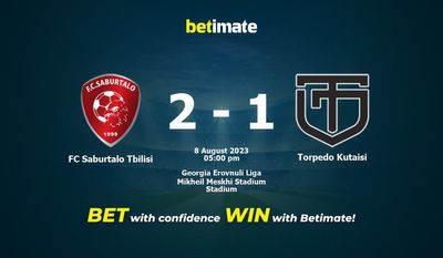 FC Saburtalo Tiflis gegen Torpedo Kutaisi Vorhersage, Quoten und Wetttipps 08.08.2023