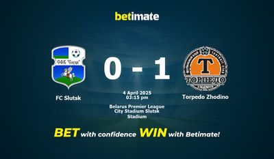 FC Sluzk gegen Torpedo Zhodino Vorhersage, Quoten und Wetttipps 04.04.2025