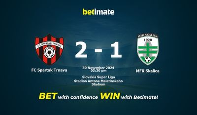 FC Spartak Trnava vs. MFK Skalica Vorhersage, Quoten und Wetttipps 30.11.2024