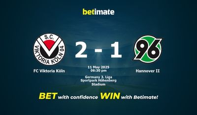 FC Viktoria Köln vs. Hannover II – Vorhersage, Quoten & Wett-Tipps – 11.05.2025