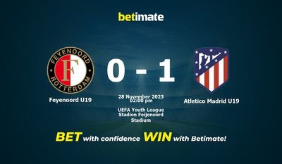 Feyenoord U19 gegen Atletico Madrid U19 Vorhersage, Quoten und Wetttipps 28.11.2023
