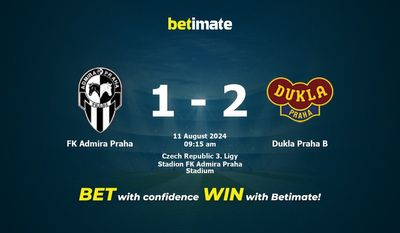 FK Admira Praha gegen Dukla Praha B Vorhersage, Quoten und Wetttipps 08.11.2024