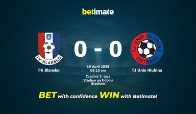 FK Blansko vs. TJ Unie Hlubina Vorhersage, Quoten und Wetttipps 19.04.2025