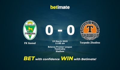 FK Gomel gegen Torpedo Zhodino Vorhersage, Quoten und Wetttipps 15.03.2025