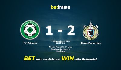 FK Pribram gegen Jiskra Domazlice Vorhersage, Quoten und Wetttipps 01.11.2024