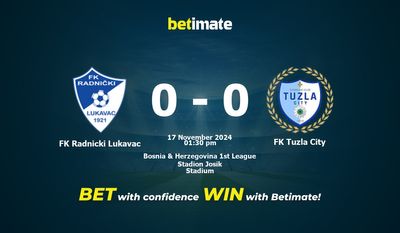 FK Radnicki Lukavac gegen FK Tuzla City Vorhersage, Quoten und Wetttipps 17.11.2024