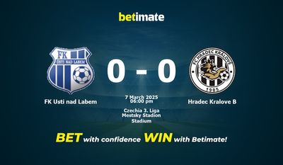 FK Usti nad Labem vs. Hradec Kralove B Vorhersage, Quoten und Wetttipps 03.07.2025