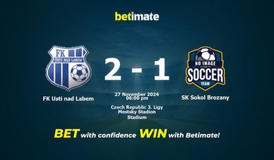 FK Usti nad Labem vs. SK Sokol Brozany Vorhersage, Quoten und Wetttipps 27.11.2024