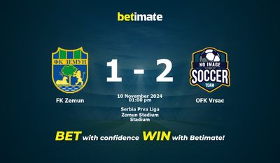 FK Zemun vs. OFK Vrsac – Vorhersage, Quoten und Wetttipps – 10.11.2024