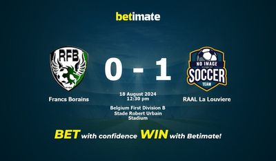 Francs Borains vs. RAAL La Louviere Vorhersage, Quoten & Wetttipps 18.08.2024