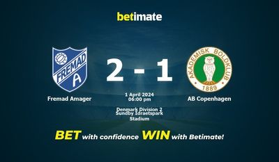 Fremad Amager gegen AB Kopenhagen Vorhersage, Quoten und Wetttipps 04.01.2024