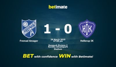 Fremad Amager vs. Hellerup IK Vorhersage, Quoten und Wetttipps 28.03.2025