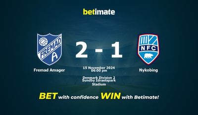 Prognose, Quoten und Wetttipps für Fremad Amager gegen Nykobing, 15.11.2024