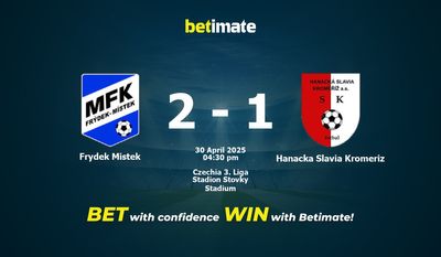 Frydek Mistek vs. Hanacka Slavia Kromeriz Vorhersage, Quoten & Wett-Tipps 30.04.2025