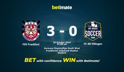 FSV Frankfurt vs. FC 08 Villingen Vorhersage, Quoten & Wetttipps 26.10.2024