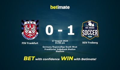 FSV Frankfurt vs. SGV Freiberg Prognose, Quoten & Wetttipps 17.08.2024