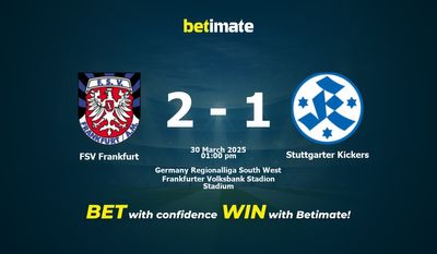 FSV Frankfurt vs. Stuttgarter Kickers Vorhersage, Quoten & Wetttipps 30.03.2025
