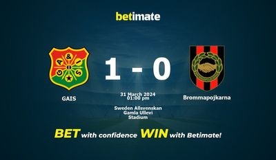 GAIS gegen Brommapojkarna Vorhersage, Quoten und Wetttipps 31.03.2024