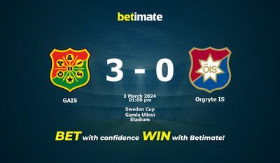 GAIS gegen Orgryte IS Vorhersage, Quoten und Wetttipps 03.03.2024