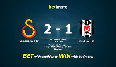 Galatasaray U19 vs. Besiktas U19 Vorhersage, Quoten und Wetttipps 23.10.2024