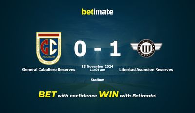General Caballero Reserves vs. Libertad Asuncion Reserves Vorhersage, Quoten und Wetttipps 18.11.2024