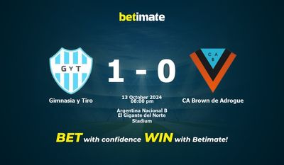 Gimnasia y Tiro gegen CA Brown de Adrogue Vorhersage, Quoten und Wetttipps 13.10.2024