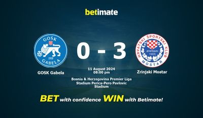 GOSK Gabela gegen Zrinjski Mostar Vorhersage, Quoten und Wetttipps 08.11.2024