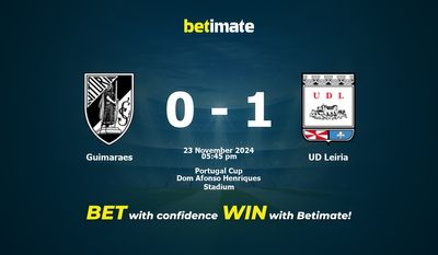 Guimaraes vs. UD Leiria Vorhersage, Quoten und Wetttipps 23.11.2024