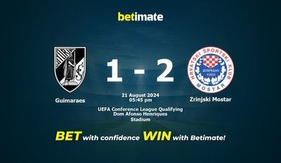 Guimaraes vs. Zrinjski Mostar – Vorhersage, Quoten und Wetttipps 21.08.2024