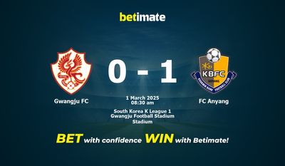 Gwangju FC gegen FC Anyang Vorhersage, Quoten und Wetttipps 03.01.2025