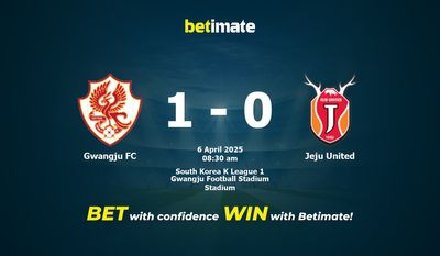 Gwangju FC vs. Jeju United – Vorhersage, Quoten und Wett-Tipps, 04.06.2025