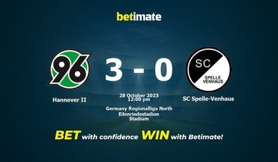 Hannover II vs. SC Spelle-Venhaus Vorhersage, Quoten & Wetttipps 28.10.2023