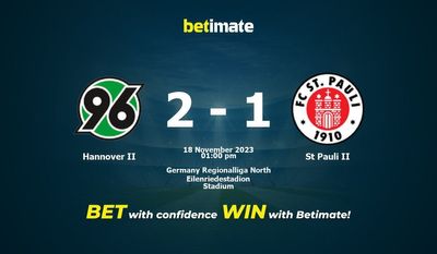 Hannover II gegen St. Pauli II Vorhersage, Quoten und Wetttipps 18.11.2023