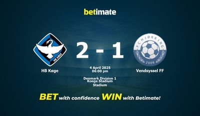 HB Køge vs. Vendsyssel FF Vorhersage, Quoten und Wetttipps 04.04.2025