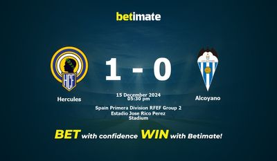 Hercules vs. Alcoyano – Vorhersage, Quoten und Wetttipps 15.12.2024