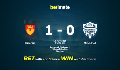 Hillerød vs. Middelfart Vorhersage, Quoten und Wetttipps 19.07.2025