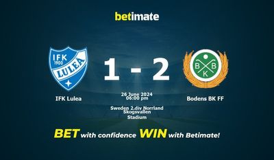 IFK Lulea vs. Bodens BK FF – Vorhersage, Quoten und Wetttipps 26.06.2024