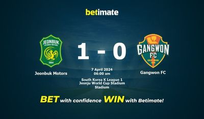Jeonbuk Motors vs. Gangwon FC Vorhersage, Quoten und Wetttipps 04.07.2024